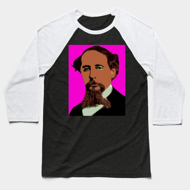 charles dickens Baseball T-Shirt by oryan80